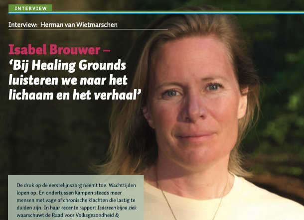 Interview met Isabel Brouwer in het Tijdschrift voor Integrale Geneeskunde